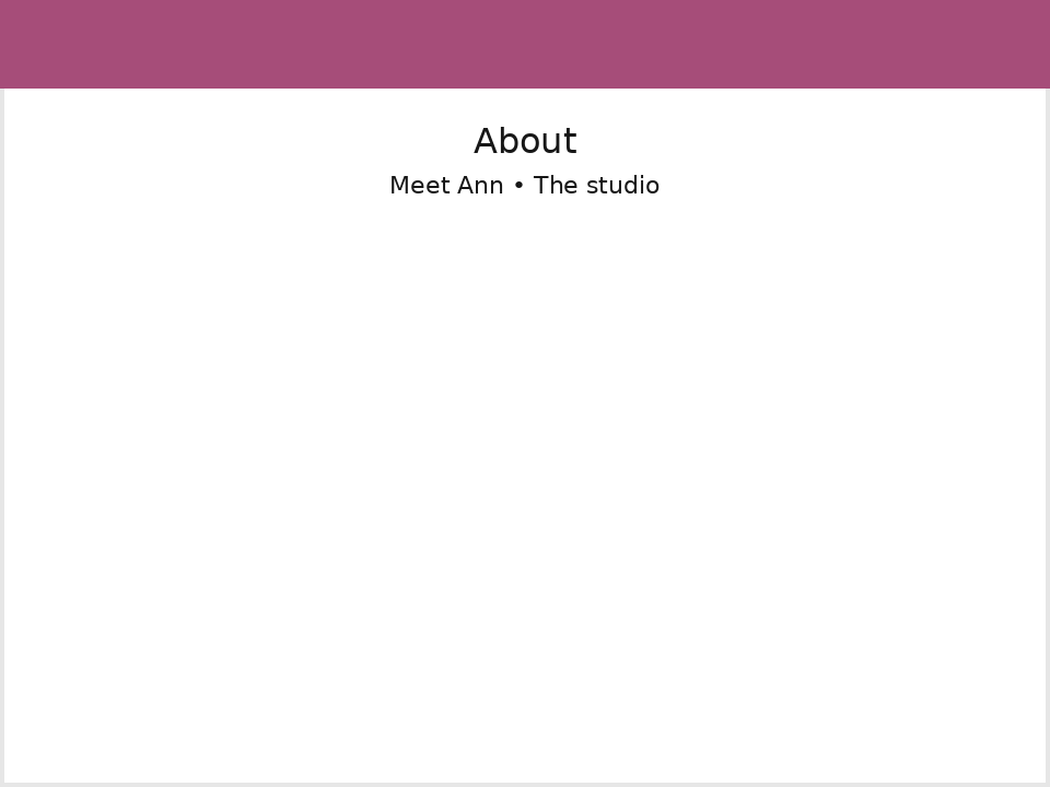 Ann’s private salon in Clayton