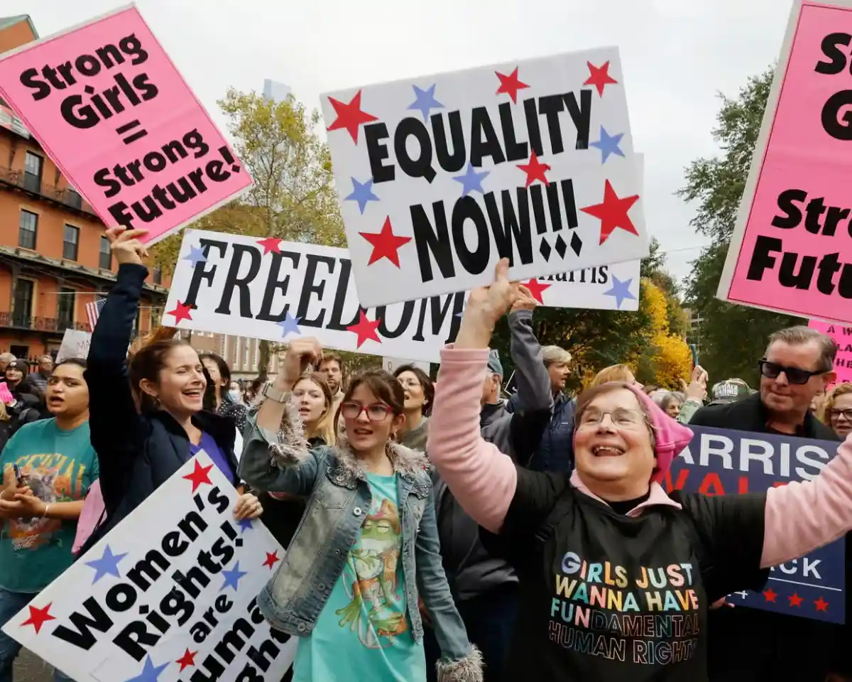 Workplace environment illustrating debate over feminization