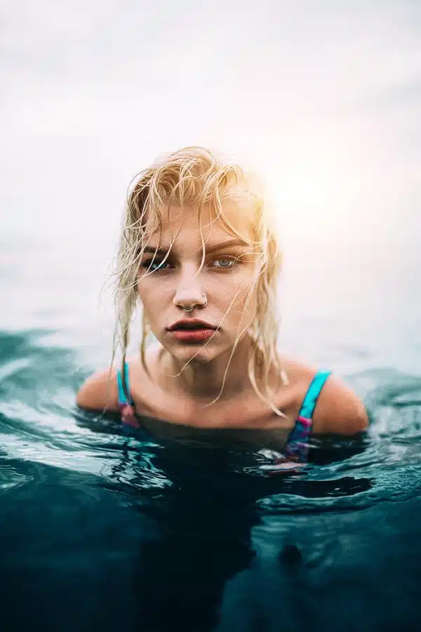 Portrait in water