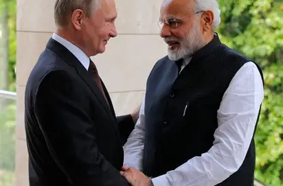 Putin and Modi meeting