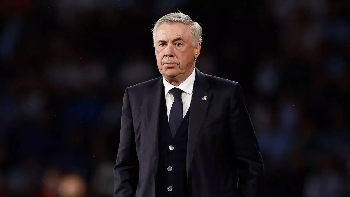 Carlo Ancelotti at Brazil national team football match