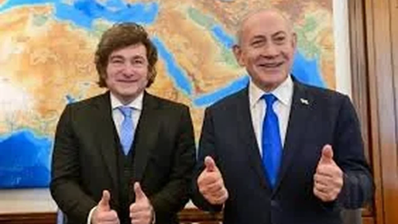 Javier Milei en la Knesset durante su visita oficial a Israel