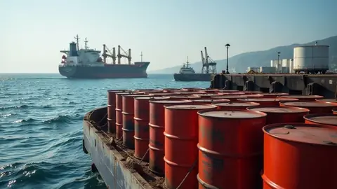 Instalaciones petroleras de PDVSA en Venezuela, cuyas exportaciones se recuperaron hasta 988.000 barriles diarios en marzo de 2026